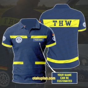 Technisches Hilfswerk THW Custom Name Polo Shirt