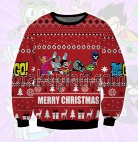 Teen Titan 3D Printed Ugly Christmas Sweatshirt