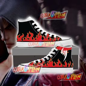 Tekken Jin Kazama Red Flame High Top Shoes