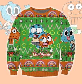 The Amazing World of Gumball 2023 3D Printed Ugly Christmas Sweatshirt