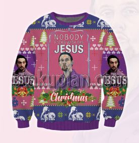 The Big Lebowski Purple Jesus Ball V1 3D Printed Ugly Christmas Sweatshirt