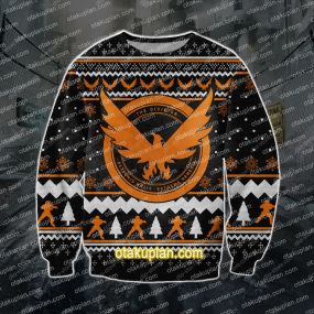 The Division Game 3D Print Ugly Christmas Sweatshirt