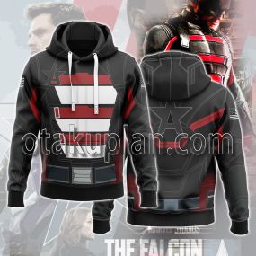 The Falcon and the Winter Soldier U.S.Agent Black uniform Cosplay Hoodie