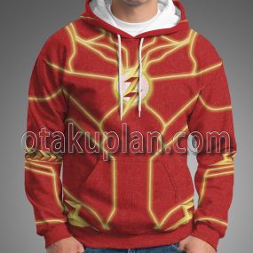 The Flash 2023 Barry Allen Battle Suit Cosplay Hoodie