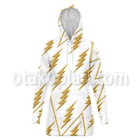 The Flash 5 Godspeed Lightning on White Hoodie Dress