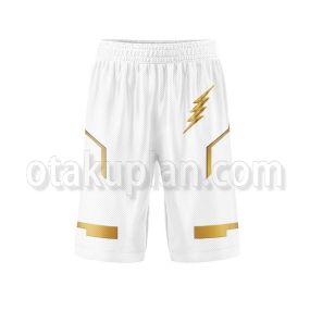 The Flash 5 Godspeed White Uniform Basketball Shorts