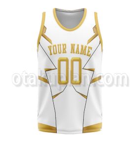The Flash 5 Godspeed White Uniform Custom Name and Number Basketball Jersey