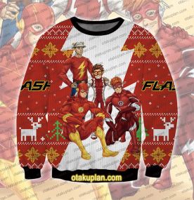 The Flash Christmas 3D Printed Ugly Christmas Sweatshirt
