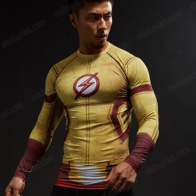 The Flash Kid Barry Allen Compression Shirt For Men