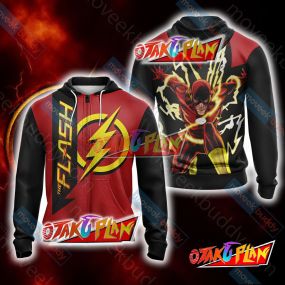 The Flash New Style Unisex Zip Up Hoodie Jacket