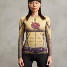 The Flash Reverse Women Long Sleeve Compression Rashguard