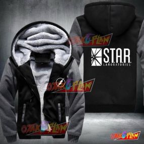 The Flash Star Laboratories Logo Fleece Winter Jacket