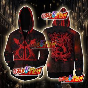 The Gryffindor Lion Harry Potter Version Galaxy 3D Zip Up Hoodie