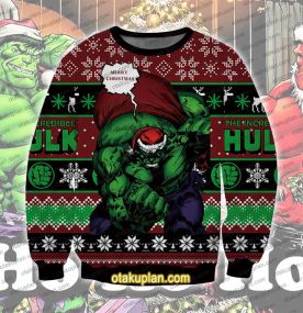 The Incredible Hulk Merry Christmas Ugly Christmas Sweatshirt