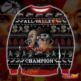 The Karate Kid All Valley Champion 3D Print Ugly Christmas Sweatshirt