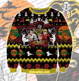 The Karate Kid Allvalley Fjghter 3D Printed Ugly Christmas Sweatshirt