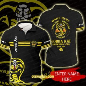 The Karate Kid Cobra Custom Name Polo Shirt