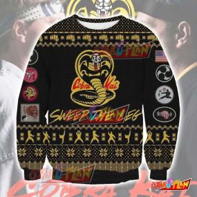 The Karate Kid Cobra Kai 3D Print Pattern Ugly Christmas Sweatshirt V2