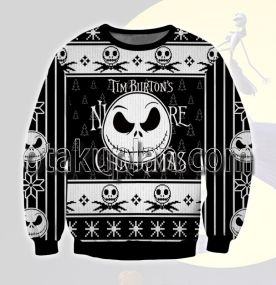 The Nightmare Before Jack 3D Printed Ugly Christmas Sweatshirt