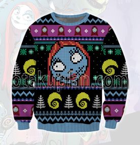 The Nightmare Before Sally 3D Printed Ugly Christmas Sweatshirt