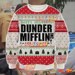 The Office Dunder Mifflin 3D Print Ugly Christmas Sweatshirt