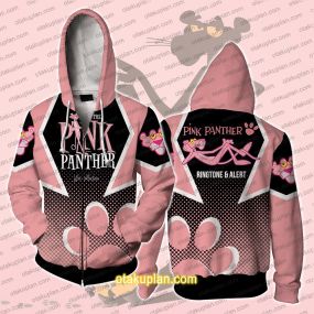 The Pink Panther Logo Zip Up Hoodie