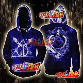 The Ravenclaw Eagle Harry Potter Version Galaxy 3D Zip Up Hoodie