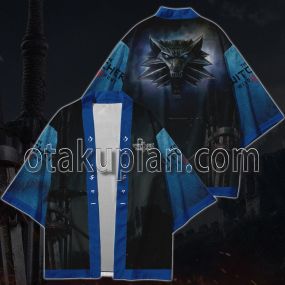 The Witcher 3 Wild Hunt Blue Kimono Anime Cosplay Jacket