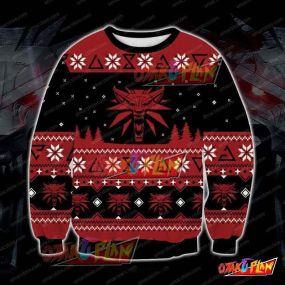 The Witcher 3D Print Ugly Christmas Sweatshirt V3