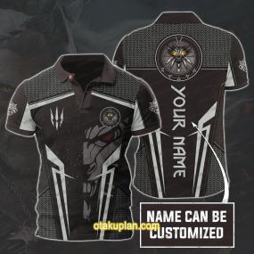 The Witcher Custom Name Polo Shirt