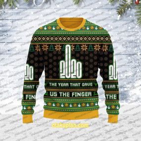 The Year That Gave Us The Finger 3D Print Ugly Christmas Sweatshirt