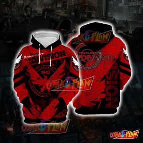 The Division Red Cosplay Hoodie D4