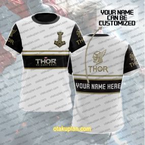 Thor Gold And Black Custom Name T-shirt