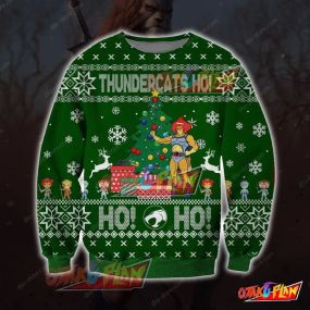Thundercats Ho Knitting Pattern 3D Print Ugly Christmas Sweatshirt