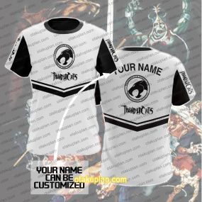 ThunderCats White And Black Custom Name T-shirt