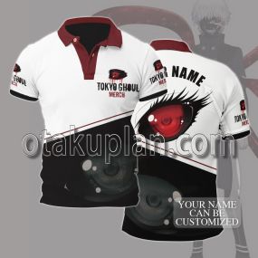 Tokyo Ghoul Black Custom Name Polo Shirt