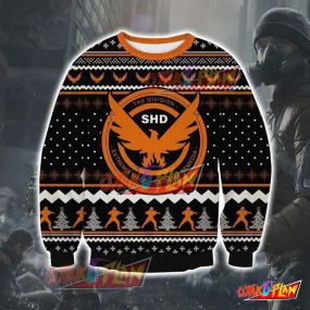 Tom Clancy's The Division 3D Print Pattern Ugly Christmas Sweatshirt
