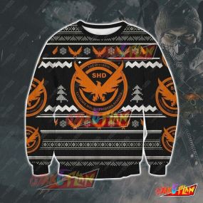 Tom Clancy's The Division 3D Print Ugly Christmas Sweatshirt
