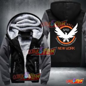 Tom Clancy's The Division Grey And Black Fleece Jacket