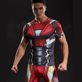Tony Stark Compression Shirts For Men