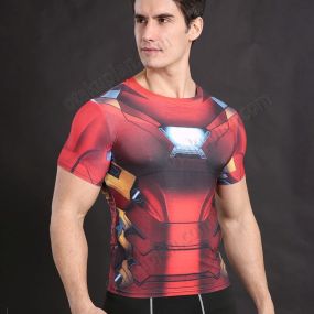 Tony Stark Man Compression Shirts