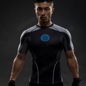 Tony Stark Short Sleeves Compression Shirts