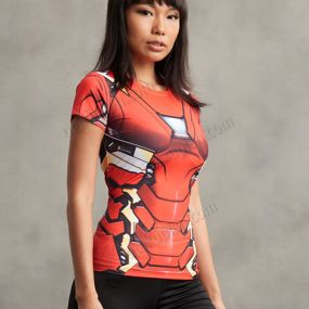 Tony Stark Sports Compression Shirt For Women