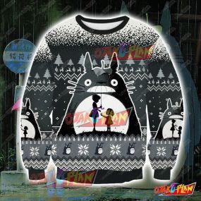 Totoro 2910 3D Print Ugly Christmas Sweatshirt