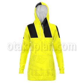 Toy Story Buzz Lightyear Yellow Warning Sign Hoodie Dress