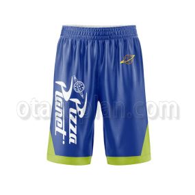 Toy Story Pizza Planet Alien Blue Spacesuit Basketball Shorts
