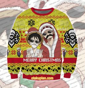 Trafalgar D Water Law One Piece 3D Printed Ugly Christmas Sweatshirt