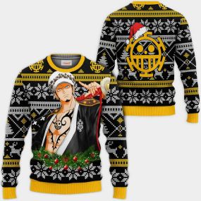 Trafalgar Law Ugly Christmas Sweater Wano One Piece Hoodie Shirt