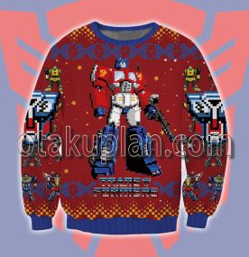 Transformers 3D Printed Ugly Christmas Sweater