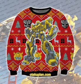 Transformers Bumblebee 3D Printed Ugly Christmas Sweatshirt
